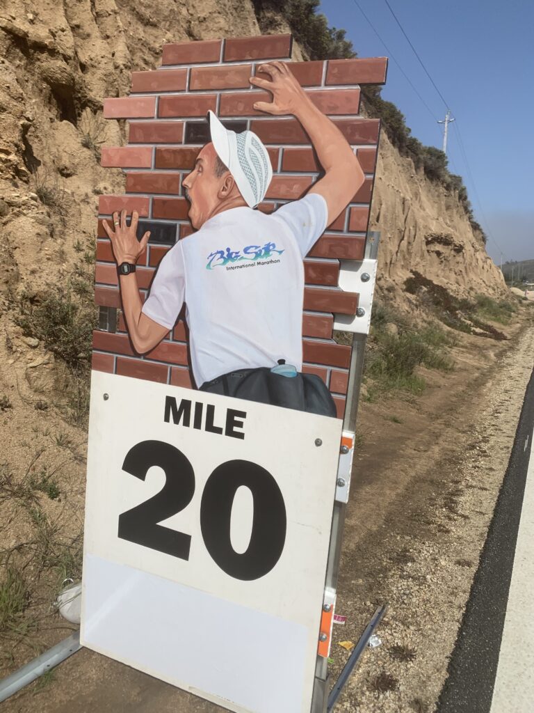 Hitting the wall on Big Sur Marathon